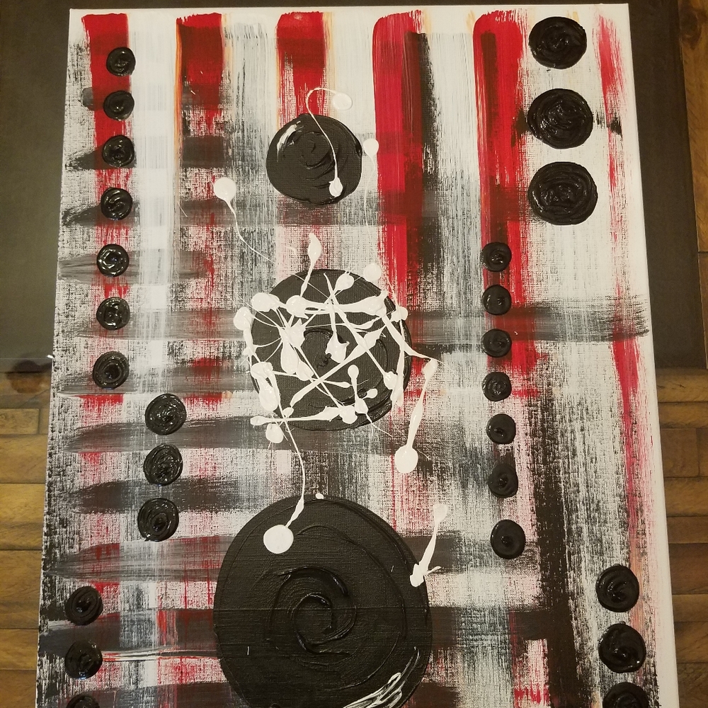 CANVAS "CHILI PEPPER" PAINTING - Picture 2 of 7